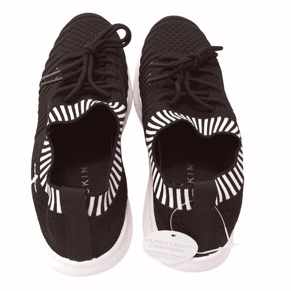 DANSKIN Womens ENERGY Sneakers Size 6 Black White Lace Up Gym Athletic Training - Picture 3 of 12